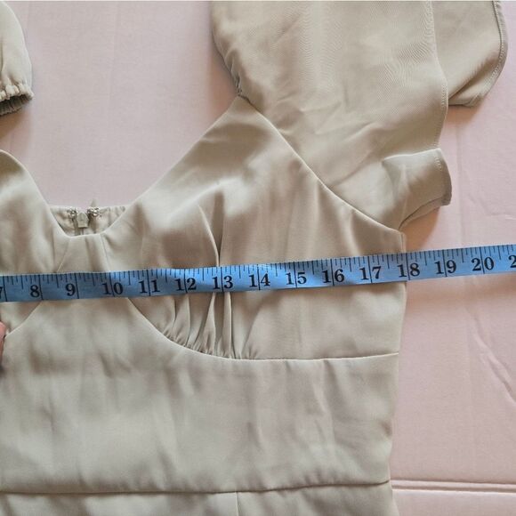 Love, Bonito Valorie Flutter Sleeve Mermaid Midi Dress Size 10 Willow Shade - Picture 8 of 16